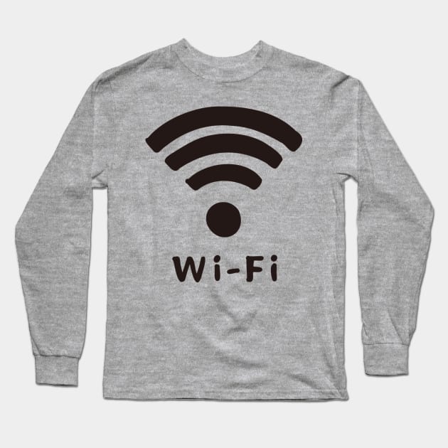 Wi-Fi Long Sleeve T-Shirt by Gizi Zuckermann Art